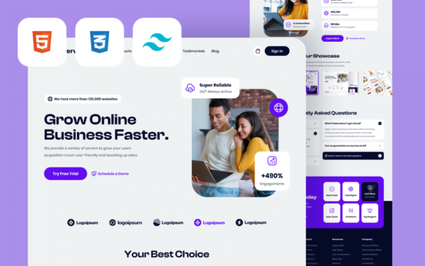 HTML5 Tailwind CSS: Creating Modern Eye-Catching Website