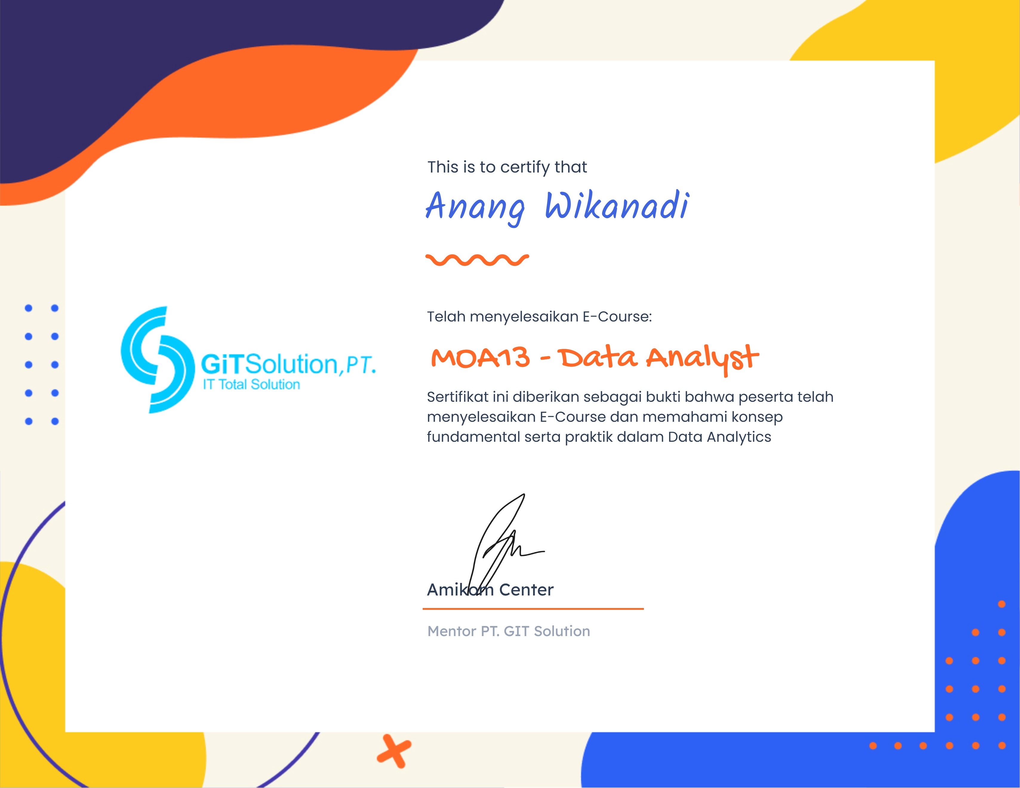 MOA13 - Data Analyst